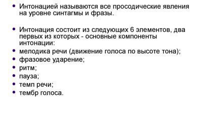Все об интонации